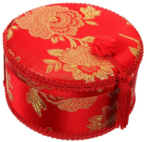 Sewing Pin Case Small Round Cloth Needle Box for Storage | Creative Wedding Style, Portable Compact Design, DIY Crafts and Decoration Use