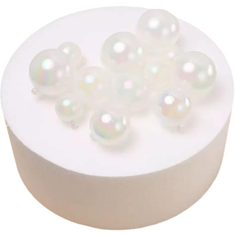 Yeesabella 12Pcs Disco Mirror Shiny Disco Ball Cake Topper Decoration,Reusable Mini Disco Ball Party Decorations for Disco Theme Party,3 Sizes white