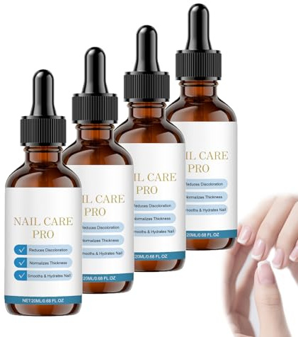 Nagelpflege-Serum & -Festiger, NagelstäRker Und Reparatur-Serum, TäGliches NagelwachstumsöL FüR StäRke Und Reparatur, Behandlung FüR Fuß- Und FingernäGel Mit Feuchtigkeitsspendenden öLen (4 PCS)