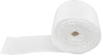 Didiseaon Non-adhesive Fiberglass Repair Tape Woven Cloth Strip for Wall Cracks Boat Repairs Joint Seams High Temperature Resistant Reinforcement Fiberglass Roll