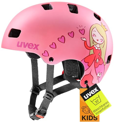 uvex Kid 3 CC, Casco Infantil Robusto, Ajuste de Talla individualizado, ventilación optimizada, Pink Matt, 51-55 cm