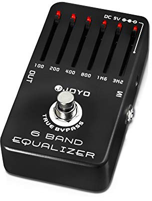 JOYO 6-Band EQ Pedal Electric Guitar Equalizer (100Hz 200Hz 400Hz 800Hz 1.6kHz 3.2kHz) Provides ±18dB for Each Band (JF-11)