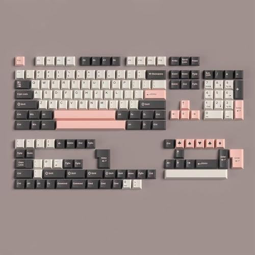 Double Shot Keycaps 163 Tasten Cherry Profil Olivia Keycaps Set | Fit für 61/64/87/96/100/104/108 Cherry Mx Schalter ISO ANSI Layout Mechanische Tastatur