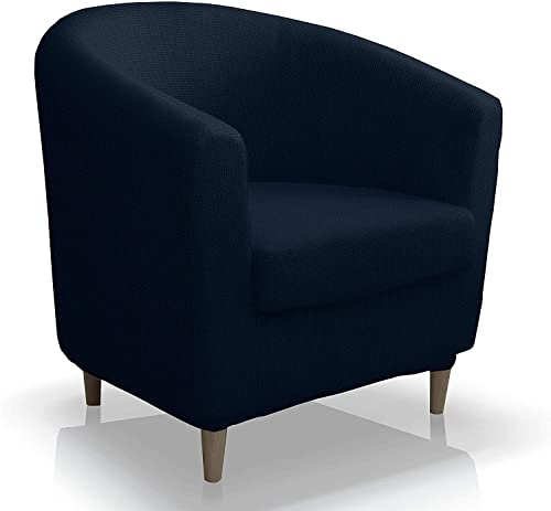 Milica Elastischer Sesselbezug für Sessel, Farbe Orange, Modell Tullsta Cabrio, Chesterfield, Farbe 04 Blau