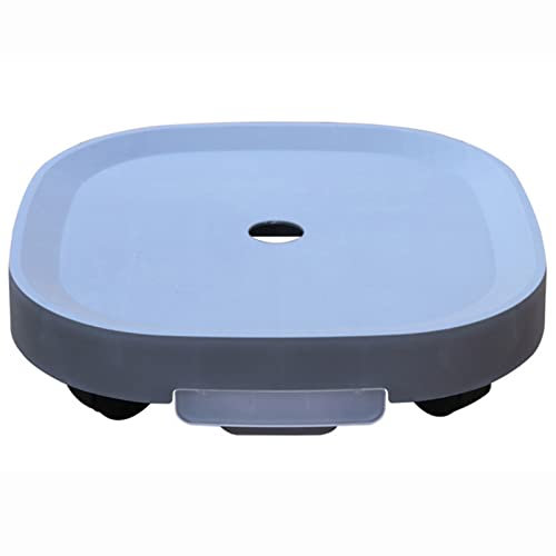 QIAOH Pflanzenroller Outdoor Mit Bremse Diameter 30cm, Blumenroller Eckig AußEnbereich Und Innenbereich, Pflanzenroller Eckig, Rollbrett Pflanzen Eckig, Pflanzen Rollbrett Aussen