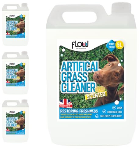 Artificial Grass Cleaner, Disinfectant & Deodoriser | 10:1 Concentrate makes 200 Litres | Lemon Fresh Scent - 20 Litres