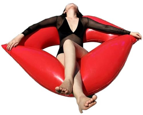 tongfeng Lippenschwimmer,Aufblasbare Lippen schwimmende Bettauflage Float Wasserliege | Lippen-Poolschwimmer für Erwachsene, Mehrzweck-Spaß, glatt und langlebig für Wassersport am