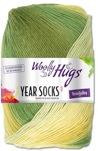 Frida's Wollhaus Woolly Hugs - Ovillo de lana para calcetines, 100 g, 17 colores (15, otoño)