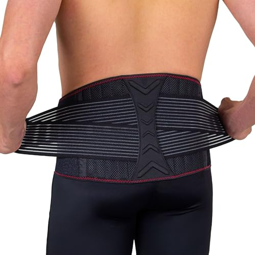 Gladiator Sports Rückenbandage mit Stäben für Unteren Rücken bei Rückenschmerzen
