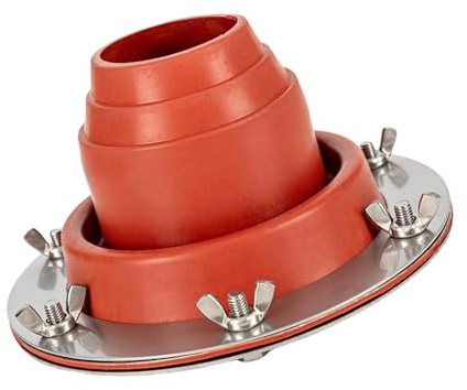Gato para estufa, kit de tapajuntas para tubo de techo, Tapajuntas de tubo de silicona, Bota de tubo de gato de techo flexible, horno de leña, chimenea, tienda de ventilación, intermitente