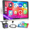 Hikity Autoradio 1 Din Wireless Carplay und Android Auto, 9 Zoll Touchscreen Autoradio mit Bildschirm Bluetooth Freisprecheinrichtung EQ SWC USB FM Mirror Link Rückfahrkamera