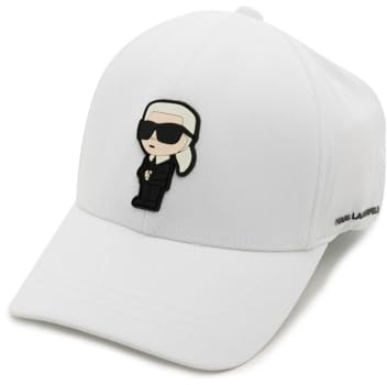 KARL LAGERFELD Herren Karl Patch Baseball Cap, Weiss/opulenter Garten, Einheitsgröße