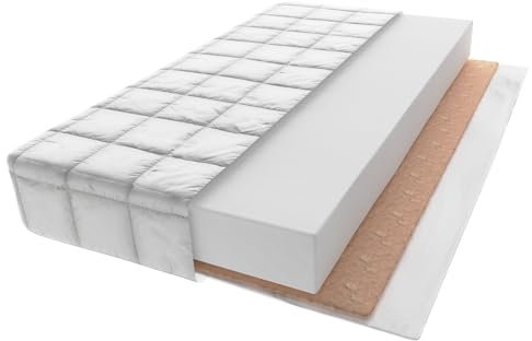 Welt der Träume Babymatratze, Kindermatratze Kokos, Polyurethan-Schaum | Matratze für Kinderbett, Neugeborene, Stubenwagen, Wiegen | 40x90,120x60,140x70cm | waschbarer Bezug (Kokos, 140x70x8 cm)