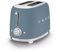 Smeg TSF01SBMUK 50's Style 2 Slice Toaster, 6 Toasting Levels, Large Compartments, 950W, Storm Blue