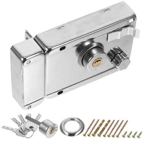 DOITOOL Ensemble De Serrure De Porte Serrure De Porte Dentrée Pêne Dormant - Fonction Antivol