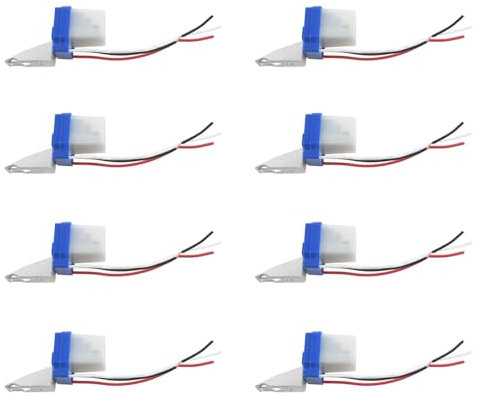 Lbvzxkad 8X AC Interruttore Crepuscolare Interruttore Crepuscolare DC 12 V 10A Interruttore Automatico Crepuscolare