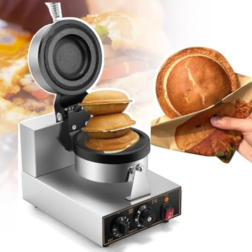 Wasd3Pods Gelato Burger Maker, UFO Burger Maker, Gelato Riempimento Waffle Maker, con Il Tempo E Il Controllo Temp (122-572 °f), Rivestimento Antiaderente, Casa O Commerciale, 1300 W