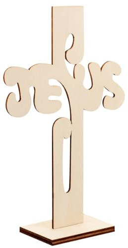 DOITOOL 10stücke Holzkreuz Deko Holz-kreuzfiguren Für Tisch Schlafzimmer Und Wohnzimmer Kompakt Und Stilvoll Für Rustikale Inneneinrichtung Als Fotoprops Und Kreative Bastelideen