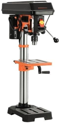 YQVEOT Perceuse à Colonne, Perceuse à Colonne d'établi 10'' 5 - Puissante 3,2 A, Fonte, réglable 610-2800 TR/Min
