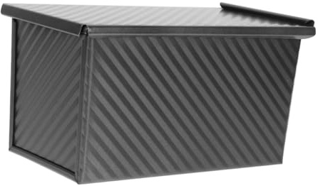LIGIGWASH Stampo per Pane in Cassetta da 450 Coperchio Antiaderente in Acciaio al Carbonio per Cottura Uniforme e Facile Sformatura, per Uso Domestico in Cucina