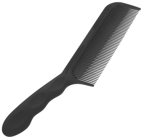 Alipis Pettine da Taglio Nero in Abs per Uomo, Pettine Professionale a Denti Fini per Styling e Divisione Chioma, Strumento per Taglio e Acconciatura
