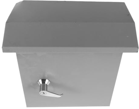 Holibanna Outdoor Waterproof Electrical Distribution Box Small Breaker Box Enclosure Metal Circuit Breaker Load Center with Rust and Corrosion Protection for Construction Sites