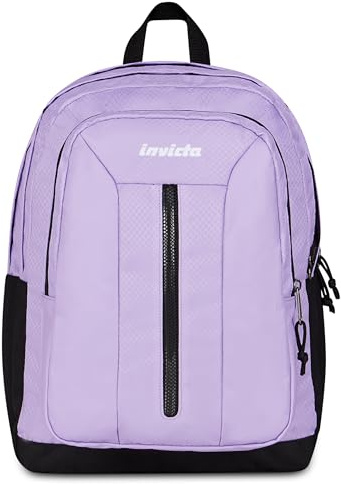 Invicta Zaino Scuola Jelek Up Led, Lilla, 36 L, Doppio Scomparto, Tasca frontale con organizer, Scomparto porta pc ablet, Tasca laterale portaborraccia, Scuola media e superiore, Ragazza