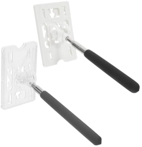 KHBUAB Telescopic Rod Card Holder with Retractable Clamp for Car Parking, Portable Pass Holder for Disabled Permit Stickers and Parking Barrier Extension
