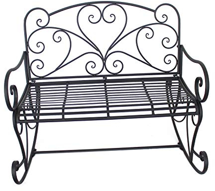 HTI-Line Schaukelbank Curly Gartenbank Metall nostalgisch