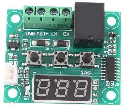 Keenso 12 V DC Wasserdicht Digitaler Temperatur Regler Micro Digital Thermostat Sensor Elektronische Temperatur Steuermodul Temperaturschalter Sensor