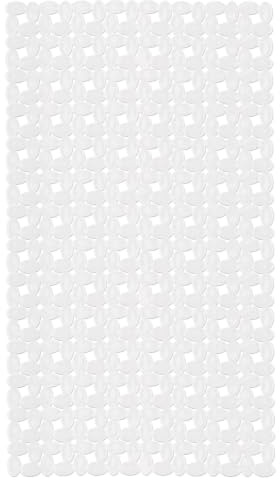 Kleine Wolke Wanneneinlage IVY Weiß 39x 69 cm | Schneller Wasserabfluss dank Drainage-Löchern, maschinenwaschbar