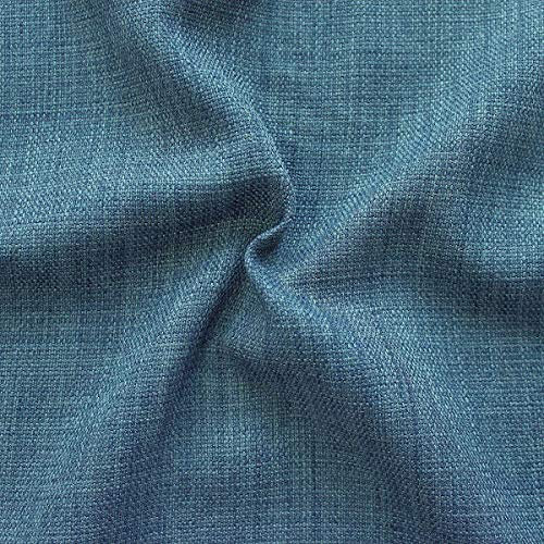 STOFFKONTOR Modestoff Dekostoff universal Leinen Optik Farbe Jeans-Blau