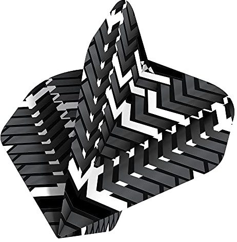Mission Darts F3354 Vex | 100 Mikron Premium Extra Starke UV Dart Flights in Standard Nr. 2 Form, 1 Set mit 3 Flights