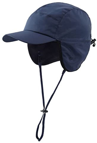 Magracy Outdoor-Baseballkappe für Herren, wasserdicht, Wintermütze mit Ohrenklappen