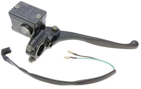 2EXTREME Bremszylinder + Bremshebel kompatibel mit CPI Aragon 50 JR45 2T AC | Bremszylinder für vordere Scheibenbremse, M10x1,25, Kolben 12 mm, Bremslichtschalter; kompatibel mit CPI Hussar 50 E1, Oliver