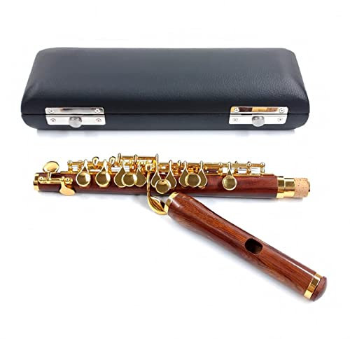 Palisander Piccolo C Key Gold Überzogene Schlüssel Paliswooden Körpermaterial Querflöte