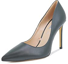 QUEEN HELENA Decollete Scarpe con Tacco a Spillo Eleganti a Punta Chiusa Donna K2068 (Petrolio, Numeric_40)