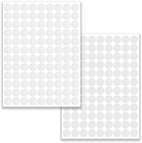 200 Pezzi 100 Pair Adesivo Tondo,Tondini Autoadesivi Rotondi 10 mm