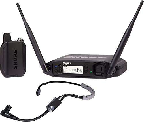 Shure GLXD14+/SM35 Sistema de micrófono inalámbrico Digital Pro de Doble Banda para Altavoces, Artistas, presentaciones, duración de la batería de 12 Horas, Alcance de 100 pies | Micrófono de