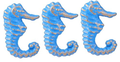 HEMOTON 3 Stück Kinderzimmer Legierung Kinderschrank Fischschrank Strand Kind Cartoon Dekorieren Schrank Gusseisen Schubladengriff Türgriff Griff Schrank Küchenschrank Schrank