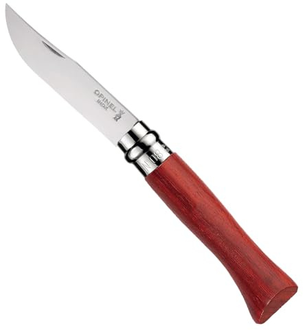 Opinel Klappmesser No 8 Taschenmesser Messer Eiche Olive Walnuss Bubinga Stahl Padoukholz