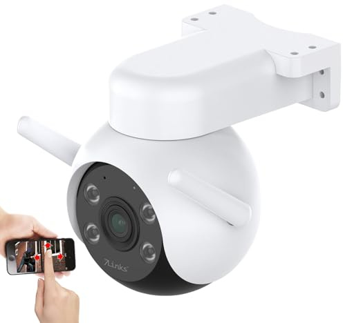 7links Outdoor Kamera WLAN: WLAN-Pan-Tilt-Outdoor-Überwachungskamera mit 2K, Nachtsicht, IP65 (Kameras, IP, PTZ)