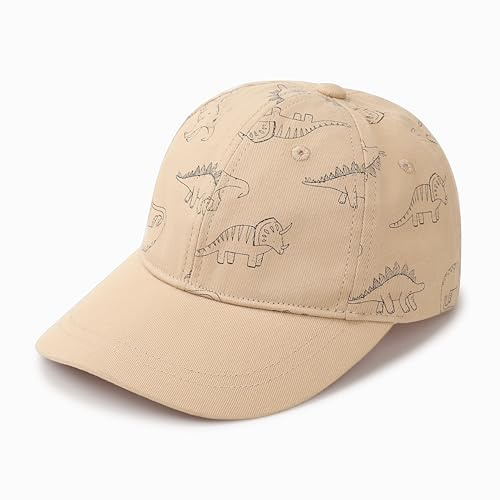 DRESHOW Toddler Baseball Cap Baby Sun Hat Cute Dinosaur Patterned Caps Unisex Baby Trucker Hats Infant Toddler Kid Hats for Boys Girls