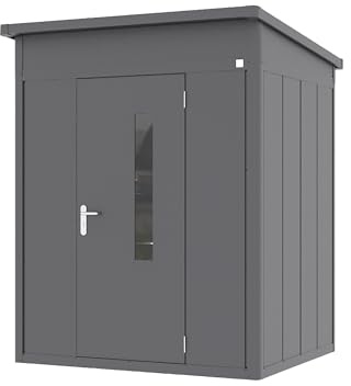 GFP Primeyard Redskapsbod metall 180x158x231 cm trädgårdsbod antracit