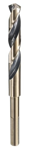 sourcing map 13mm Drill Bit 10mm Reduced Shank 3-Flat 4341 High Speed Steel 135 Degree Split Point for Medium Soft Metal Copper Aluminum Iron Plastic Wood