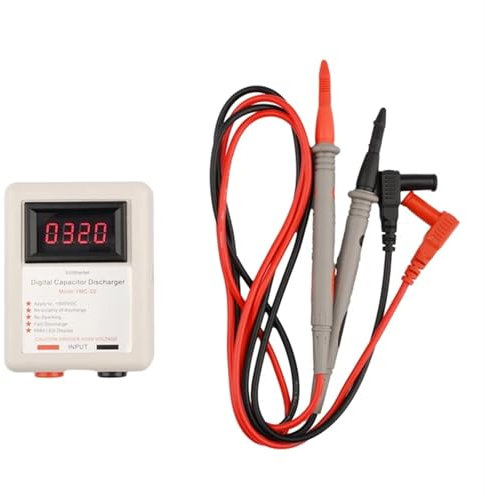 LCR Meter, Tester di tensione del condensatore digitale da 800 V, scaricatore rapido, strumento di scarica ad alta tensione, display di riparazione elettronica, protezione di manutenzione,Strumenti d