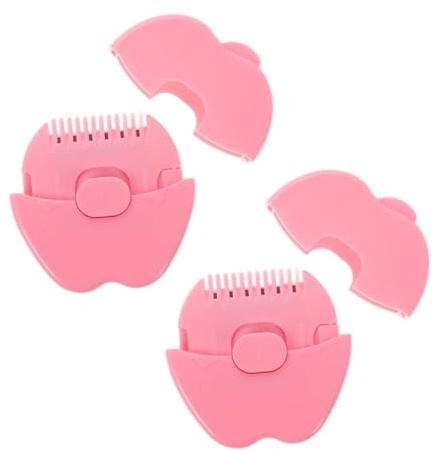 LIFKOME 2stücke Mini-babyhaartrimmerkamm für Feines Haar Pony und Spliss-schneiden Tragbares Haarschneidewerkzeug für Hause und Unterwegs Sicher für Junge Mädchen Präzise und Praktische