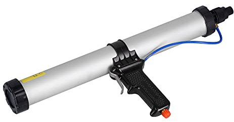 Pneumatic Caulking Gun with Aluminum Alloy Construction, 600ml Capacity, Professional Grade for Building, Decoration, Ships, and Containers