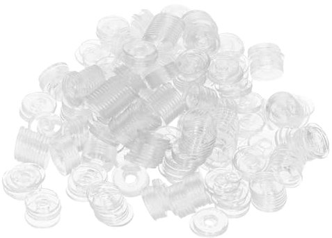 Amosfun 500 Pezzi Rondelle in Vinile Trasparenti M4*10 * 1mm Per Guarnizioni Tenuta Anti-allentamento Accessori Per Maniglie Doccia Guarnizioni Piatte Resistente e Durevole