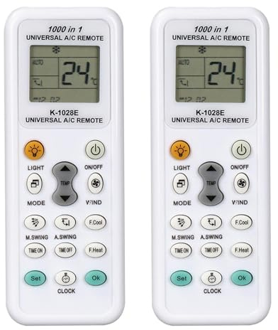 BIFHIG 2 Pezzi di Condizionatore d'Aria Telecomando, A Parete Condizionatore d'Aria Telecomando Universale, Telecomando, Rapido Accoppiamento Condizionatore d'Aria, Condizionatore d'Aria Accessori.